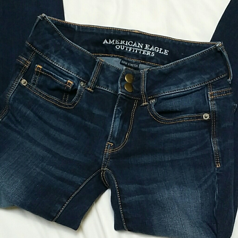 American Eagle Outfitters  artist crop jeans 00 - Picture 3 of 5